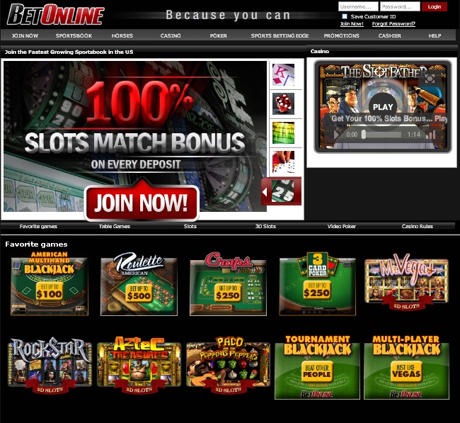 Bet Online Casino Review